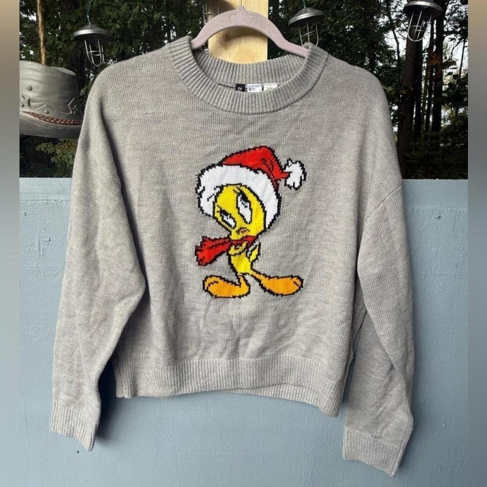 H&M‎ Gray Sweater with Cartoon Design